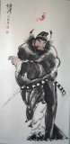 【已售】四尺已裱鐘馗像 辟邪鎮宅賜福