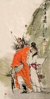 【已售】魏武雙精品人物《鐘馗送妹圖》（詢價）