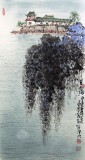 名家李明成國(guó)畫《莫愁湖》