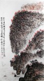 李明成三尺寫意國畫《南京采石磯》