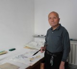 蒲家瑞 四尺國畫《煙波云林》 86歲著名老畫家