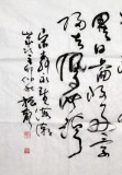 庾振聲小八尺草書《望海潮》