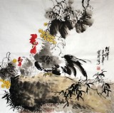 【已售】王寶欽四尺斗方臥室畫《相伴》(詢價)