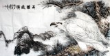 【已售】張春奇四尺雄鷹圖《高瞻遠矚》