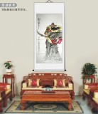 【已售】四尺國畫關公像《武圣圖》