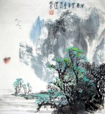 楊春三尺斗方山水畫《早春圖》