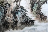 QA武漢黃鶴樓書畫院院長庾超然參展獲獎四尺《黃鶴樓》