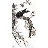 四川美協會員西蜀山人精品雄鷹圖《雄風》