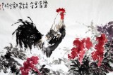 【已售】著名畫家王向陽四尺作品《鴻運當頭》(詢價)