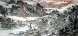 【已售】名家龍幼民六尺山水畫《家山曉晴圖》