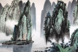 寧良成六尺桂林山水《漓江疊翠》