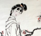 李立辰四尺紅樓夢《黛玉葬花》河北著名仕女畫家（詢價）