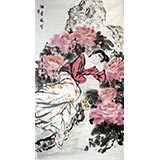 李立辰四尺紅樓夢人物《湘云眠芍》河北著名仕女畫家（詢價）