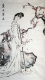 李立辰四尺紅樓夢《黛玉葬花》河北著名仕女畫家（詢價）