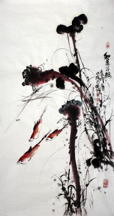 李明成三尺寫意《和美有余》