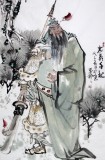 魏武雙四尺國畫關公像《忠義千秋》(詢價)