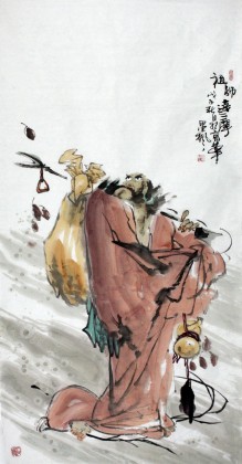 魏武雙四尺國畫《祖師達(dá)摩》（詢價）