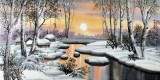 【已售】冰雪畫派著名畫家高宏四尺《瑞雪豐年》