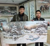 QA冰雪畫派名家高宏四尺《瑞雪》