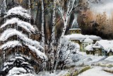 QA冰雪畫派名家高宏四尺《瑞雪》