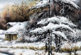 QA冰雪畫派名家高宏四尺《瑞雪》