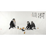 王向陽(yáng) 四尺《猴送千重喜》 中國(guó)美術(shù)家協(xié)會(huì)會(huì)員