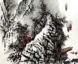 【已售】張春奇三尺《百里漓江秀》徐悲鴻紀念館藝術中心理事