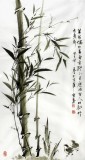 何華賢三尺國畫《聳節偶相并》