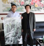 【已售】中國山水畫家協會副主席程冰石作品《峽谷清音》（詢價）