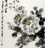 【已售】中原牡丹王寶欽六尺牡丹條屏（詢價）