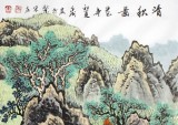 【已售】寧良成四尺精品山水畫《清秋圖》