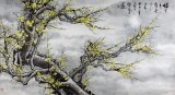 【已售】何華賢六尺梅花圖《梅花香自苦寒來》 潁淮書畫名家