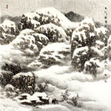 中美協趙金鸰太行雪村系列四尺斗方《太行銀裝》(詢價)