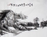 趙亞明小八尺山水畫《悠然見南山》