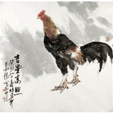 王向陽四尺斗方《吉星高照》 中國美術家協會會員