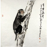 王向陽(yáng)四尺斗方《步步高升》 中國(guó)美術(shù)家協(xié)會(huì)會(huì)員