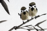 李勝春 三尺斗方《清風(fēng)》安陸水墨漫畫院畫家