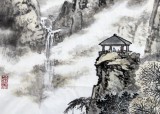 國家畫院寧全喜四尺斗方觀山圖