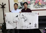 陳漫之四尺拜石煮茶圖《米顛拜石》（詢價）
