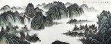 【已售】寧良成小八尺國畫山水《山高水長》