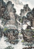 QA蒲家瑞三尺精品四條屏《春夏秋冬》