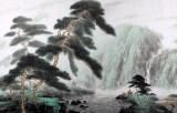 【已售】程冰石 四尺 《松石萬年》 中國山水畫協(xié)會副主席