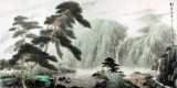 【已售】程冰石 四尺 《松石萬年》 中國山水畫協(xié)會副主席