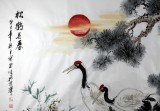 【已售】王寶欽六尺祝壽字畫(huà)《松鶴長(zhǎng)春》(詢(xún)價(jià))