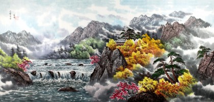 朝鮮二級畫家金英《金剛山》