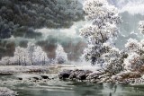 【已售】小八尺精品朝鮮國畫《雪景》