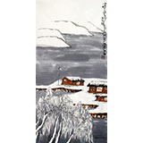 劉紀 三尺北方雪景圖《瑞雪豐年》 中國畫大家 真跡收藏（詢價）