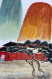 劉紀 三尺國畫山水《岱廟圖》 中國畫大家 真跡收藏（詢價）