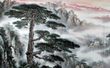 【已售】王凌云小八尺迎客松山水畫《迎客納福》