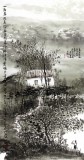 黃奇松三尺精品山水畫《夏日清風》